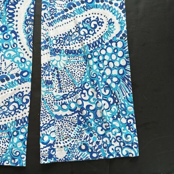 LILLY‎ PULITZER Women's XXS Georgia May Palazzo Pant Resort White Midnight Blue - Picture 8 of 14